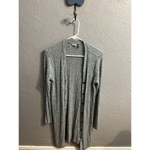 Anthropologie Sweater Womens Small‎ Bluush Green Long Sleeve  Button Up